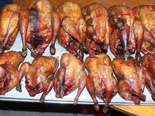 Thịt chim trĩ nướng mác mật