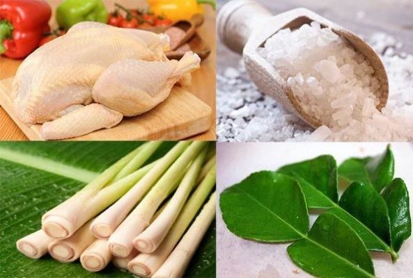 Nguyên liệu làm gà ủ muối hoa tiêu
