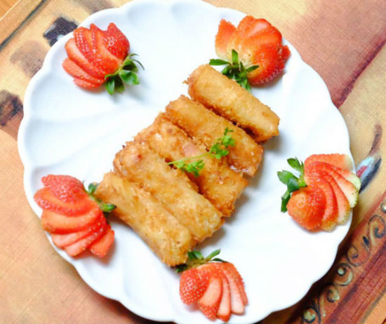 Làm nem chay hoa quả lạ miệng cho bữa ăn 