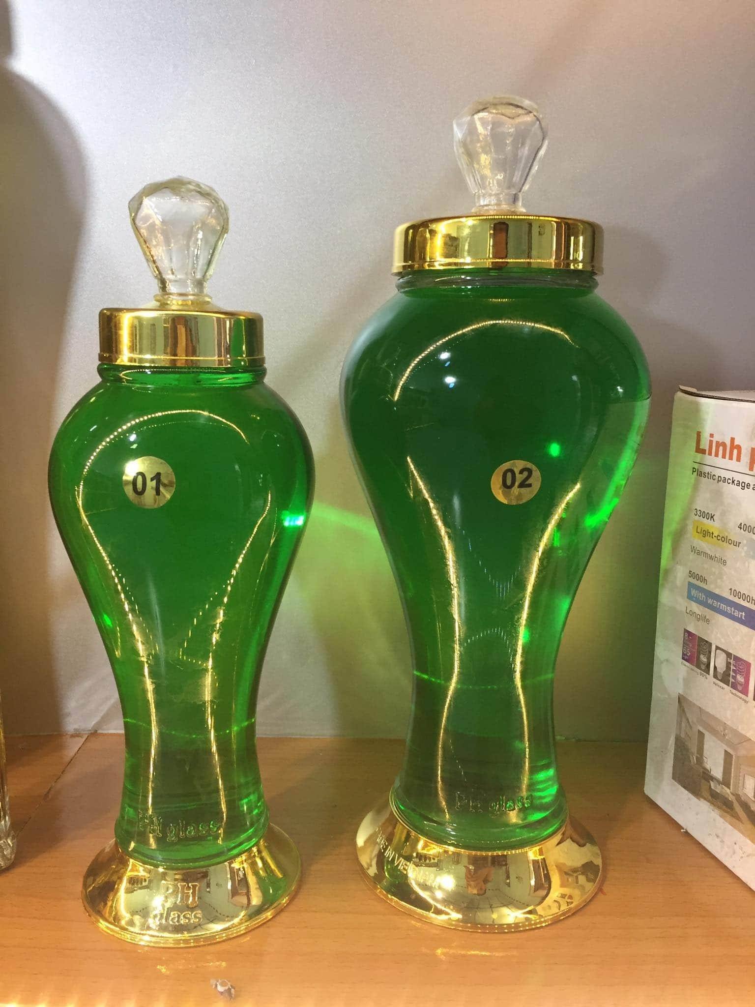 Rượu áp xanh Bến Tre (260k/chai 1lit)