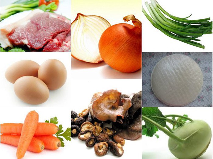 nguyên liệu làm bánh cuốn